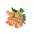 thumbnail image 2 of Margaritas De Plástico 1 ramo de margaritas artificiales de plástico rojo atardecer de 33 cm, arreglo floral artificial para decoración navideña en el hogar, jardín y exteriores. Rkxzt, 2 of 9