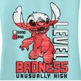 thumbnail image 2 of Junior's Lilo & Stitch Badness Level Unusually High Racerback Tank Top Cancun Small, 2 of 4