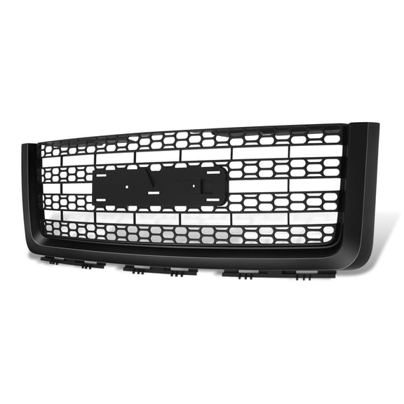DNA Motoring Front Black Denali Style Mesh Bumper Grille Assembly for 07-13 GMC Sierra 1500