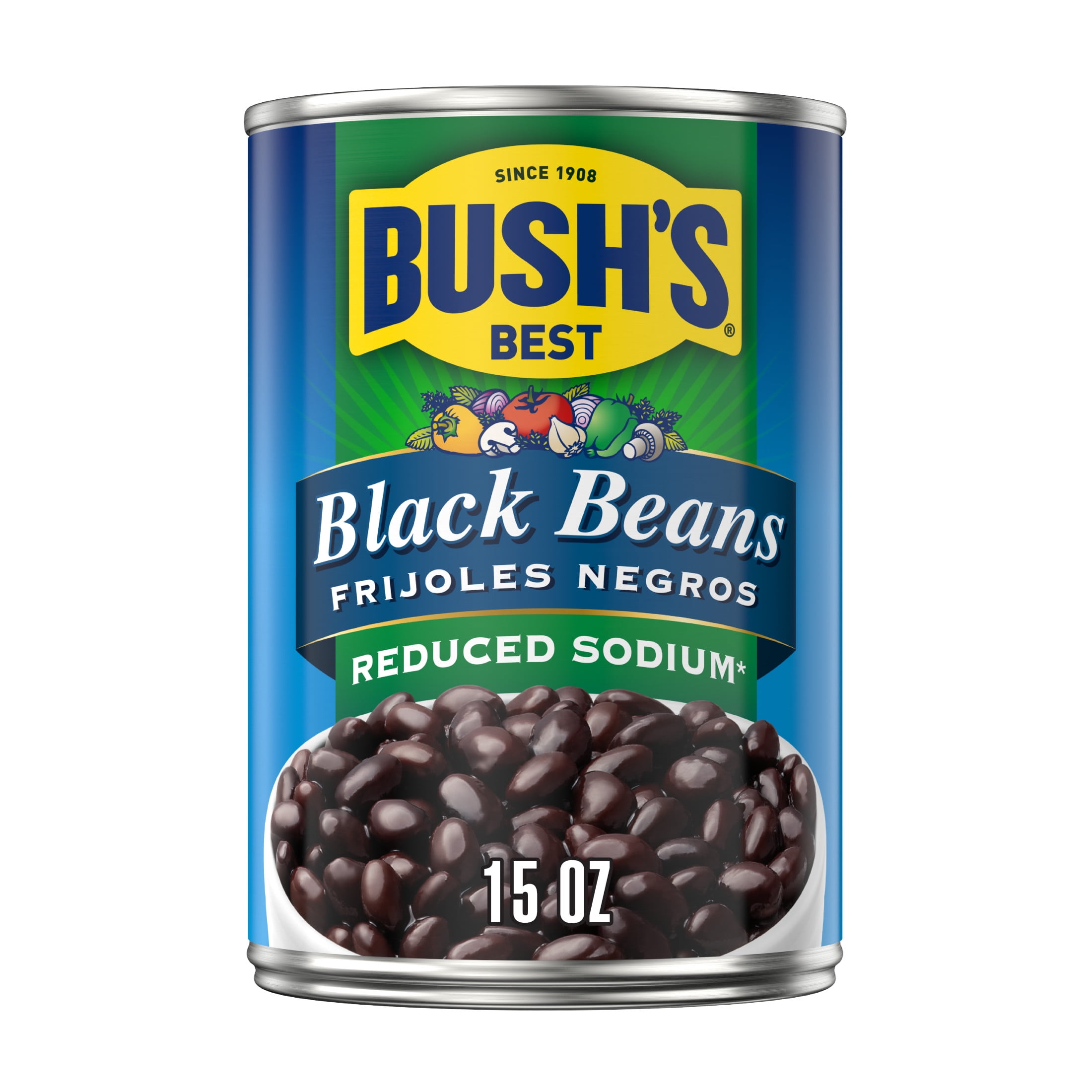 BUSH'S Black Beans Canned Protein 26.5 oz for Rice, Soup, and Dips