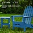 thumbnail image 6 of DuroGreen Adirondack Chairs Made With All-Weather Tangent lumber, Set of 2, Oversized, High End Classic Patio Furniture for Porch, Lawn, Deck, or Fire Pit, No Maintenance, USA Made, Royal Blue, 6 of 8