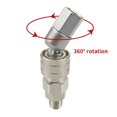 thumbnail image 2 of 4X Airless Straight Hose Swivel Connector Universal 360 Quick Joint Fittings Air Hose Quick Coupler Airless Paint, 2 of 5
