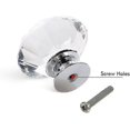 thumbnail image 4 of 30mm Crystal Door Knobs With Screws. Set Of 6 Cabinet Knobs In Clear Crystal, 4 of 5