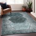 thumbnail image 6 of Addison Rugs Mayfield Washable Transitional Geometric Teal Rectangle Rug, 10' x 14', 6 of 6