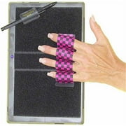 Heavy-Duty 4-Loop Grip for MS Surface with Stylus Grip-Fits Most - Black & Pink Checkers