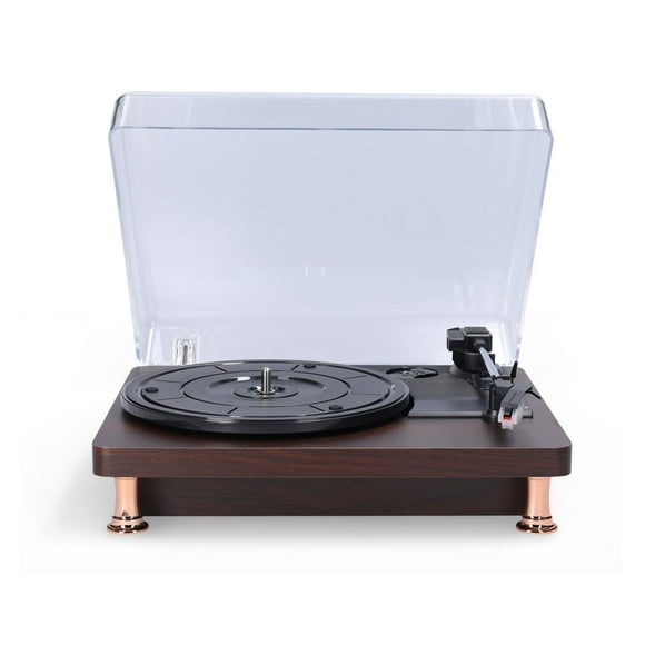 Retro Vinyl Record Player With Dustproof Cover Gramophone Classic Nostalgic Style Record Player For Home ,Simple Setup