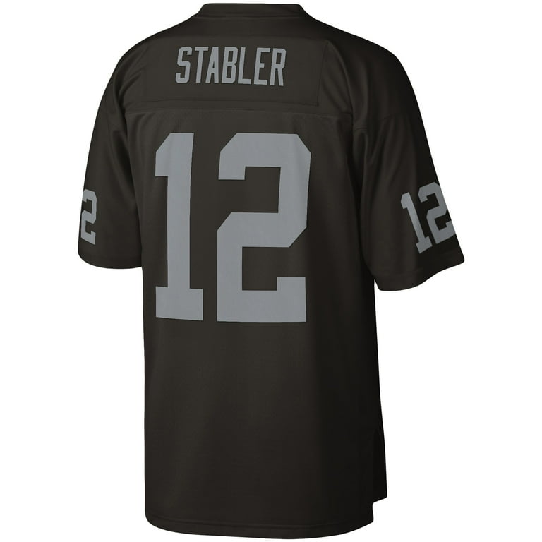 Men s Mitchell Ness Ken Stabler Black Las Vegas Raiders Legacy