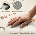 thumbnail image 6 of ODIKA Round Shaped Retro Chinoiserie Border Solid Geometric Patterned Stain Resistant Thin Throw for Entryway, Kitchen, Laundry Room, 6 of 7