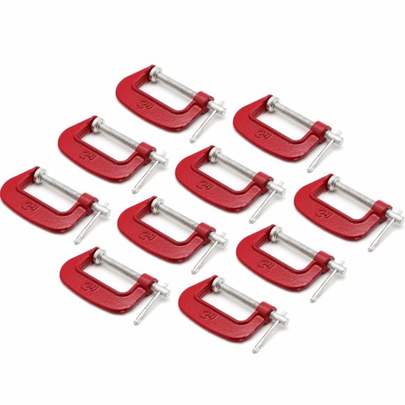 Wideskall Pince en C Malléable Robuste 2 Pouces x 1 Pouces Pouces (Lot de 10)