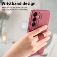 thumbnail image 4 of for Samsung Galaxy S25 Plus Magnetic Phone Case with Wristband, Magnetic Case [Support Wireless Charging] PU Leather Hard PC Slim Shockproof Protective Cover for Samsung Galaxy S25 Plus, Red, 4 of 9