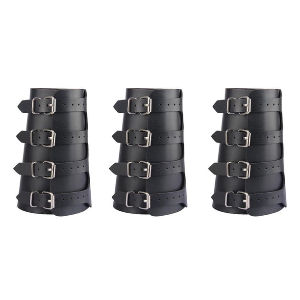 3x Brazalete de material cuero de Steam, Brazalete de material cuero , Protectores de Brazos, Brazaletes de Guante, Pulseras Medievales para Mujeres, Hombres,