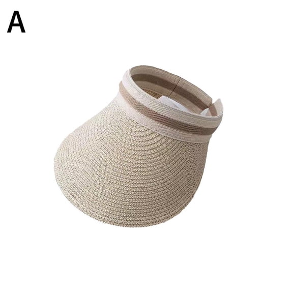 Summer Empty Tops Straw Hat Womens Straw Weaving Empty Tops Casual Hat Summer Q0