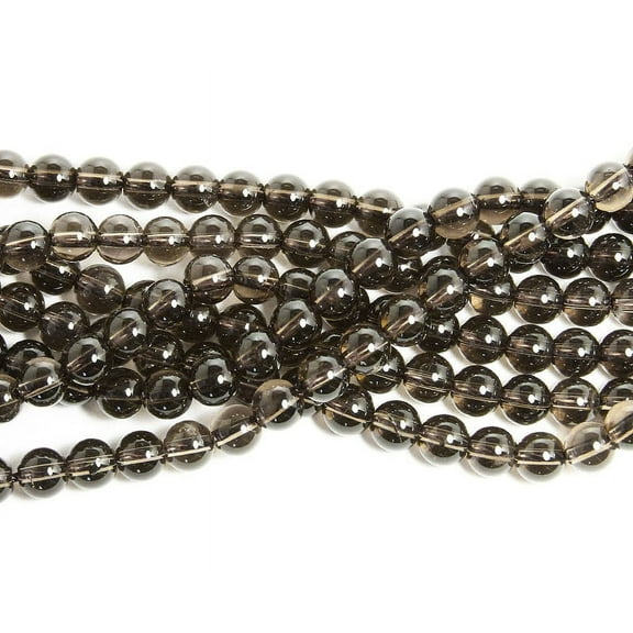 4mm Natural Smoky Quartz Round Beads Genuine Gemstone Natural Jewelry Making