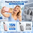 thumbnail image 5 of morfec Magnetic Portable Charger, Ultra Slim 12000mAh Magsafe Power Bank, PD 20W Fast Charging Wireless Battery Pack Compatible with iPhone 17/16/15/14/13 Series, Pink, 5 of 7