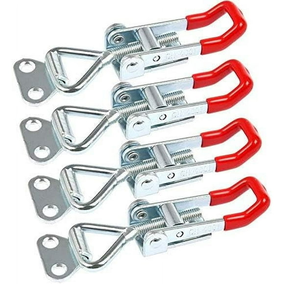 Toggle Latch Clamp Collection, Heavy Duty Stainless Steel Clamps, Adjustable With Lock Hole, Corrosion Resistant, Easy Installation, Comfortable Operation For Various Applications (4 Pieces)