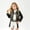 Black, variant on Black White Gold Pop Star Idol Costume, Jacket Top and Pants Outfit, Halloween Cosplay Costume for Anime Singer Stage Performance