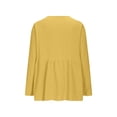 thumbnail image 4 of Eres Más Que una Camisa de Puntuación de Prueba Casual Quarter Sleeve V-Neck Top de Color Sólido para Mujeres, Haz Que Tu Propia Camisa de Moda Se Ajuste Suelto para el Uso Diario, 4 of 8