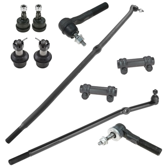 TRQ Front SuspensionSet Tie Rod Ends Drag Link Ball Joints for Ram Truck 4WD PSA58686