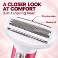 thumbnail image 5 of Obacre Electric Razor for Women,5 in 1 Cordless Face Shaver Set, Wet & Dry Lady Hair Remover, Painless Facial & Body Hair Exfoliation USB Rechargeable, 5 of 9