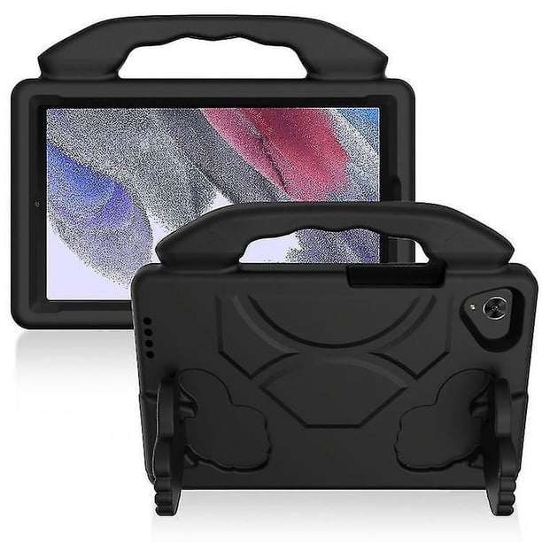 Funda de EVA a prueba de golpes con soporte para el pulgar para Samsung Galaxy Tab A7 Lite T220/T225 (negra)