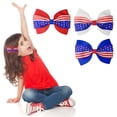 thumbnail image 3 of PVCS Chouchous Jour de l'Indépendance Mode Patriotique Accessoire Cheveux Femme, 3 of 5