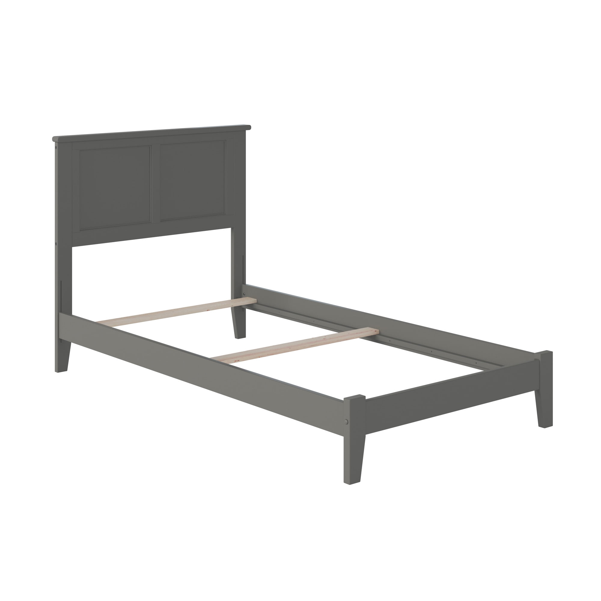 AFI Madison Twin Solid Wood Foundation Bed, Grey