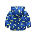thumbnail image 2 of ATAIKU 2-6Y Toddler Boys Dinosaur Lightweight Hooded Raincoat Kids Waterproof Windbreaker Jacket, 2 of 6