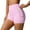 Pink, variant on Biker Shorts High Waisted Booty Workout Volleyball Yoga Peach-Shaped Shorts Womens Spandex Black M