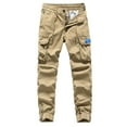 thumbnail image 2 of Cllios Mens Cargo Pants Slim Fit Outdoor Athletic Trousers Work Pants Elastic Waist Classic Jogger Baggy Cotton Cargo Pant with Multi Pockets S-4XL, 2 of 8