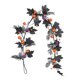 thumbnail image 2 of Guirnalda de Hojas Negras para Halloween, Enredadera Floral de Plástico de 59 Pulgadas con Flores Negras para Decoración de Fiestas Espeluznantes, Repisas, Puertas y Escaleras., 2 of 6