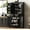 Black, variant on 71" Tall Kitchen Pantry Cabinet with 3 Pull Out Cabinet Organizers, Farmhouse Embossed Texture Storage Cabinet with 6 Door Shelves, 2 Drawers, Freestanding Cupboard for Kitchen, Dining Room, Brown