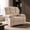 Beige-Classic, variant on FitStand Swivel Rocker Recliner Chair with Heat and Massage, 24.4" Wide Seat Chenille Oversized Recliner, Beige