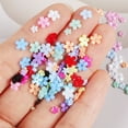 thumbnail image 2 of Flower Nail Art Charms,Flower Nail Jewelry 3D Nail Pearl Metal Ball Nail Studs, 2 of 11