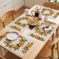 thumbnail image 5 of Yellow Flowers Placemats Set of 4, Spring Floral Wreath Non-Slip Place Mats Washable Table Mats for Kitchen Dining Table Decorations Indoor/Outdoor, 5 of 9