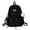 Z5-Black, variant on FUZHIQ Bow Drawstring School Backpack with Cloud Plush Pendant for Ages 3rd 4th 5th 6th Grade Simple Solid Color Side Pouch Bookbag, Yellow