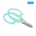 thumbnail image 3 of Uxcell Garden Scissors Floral Shears Floral Scissor Gardening Pruning Shears Blue 2 Pcs, 3 of 5