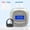 Gray-50Cards+1Ribbon, variant on TIMOZIA Time Clock for Employees, Auto-Align Clock, 6 Punches Per Day, 100 Cards, 2 Ribbons