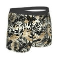 thumbnail image 2 of KLL Black Palm Leaves Men's Cotton Boxer Briefs Underwear-Large, 2 of 8
