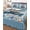 Blue Beige, variant on Twin Quilt Bedding Set, Ocean Set Sail Reversible Summer Quilt 3 Pieces, Nautical Blue Sailboat Waves Coral Starfish Lightweight Bedspreads Coverlets with 2 Pillow Shams for All Seasons