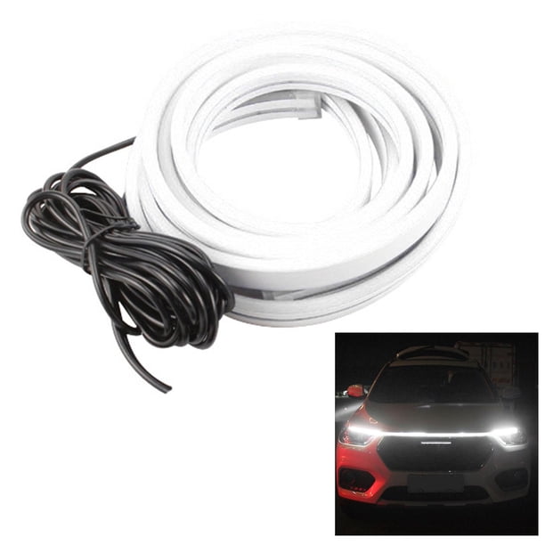 Faro delantero de luz de circulación diurna automática con tira de luz Led para capó de coche de 180cm de longitud
