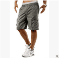 thumbnail image 1 of Lucakuins - Pantalones cortos deportivos sueltos para hombre, informales, elásticos, para playa, vacaciones, cintura alta, pantalones de media longitud Lucakuins  moda, 1 of 7