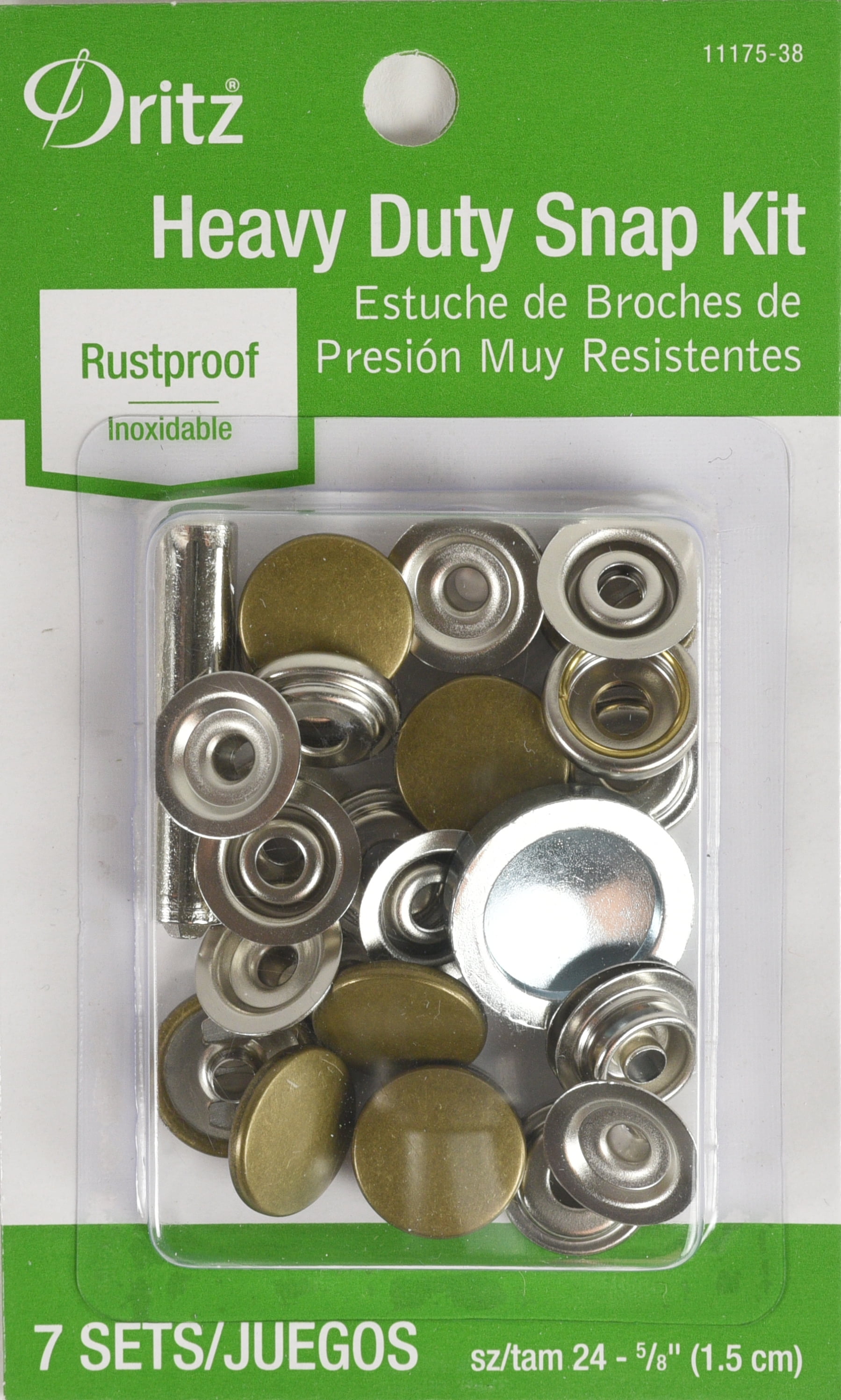 Dritz Heavy Duty Snap Kit, 7 Count