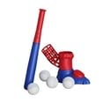 thumbnail image 1 of Máquina de lanzamiento de béisbol para niños, máquina de bateo, práctica, regalo de cumpleaños, equipo de entrenamiento, bate ajustable, lanzador de, 1 of 8