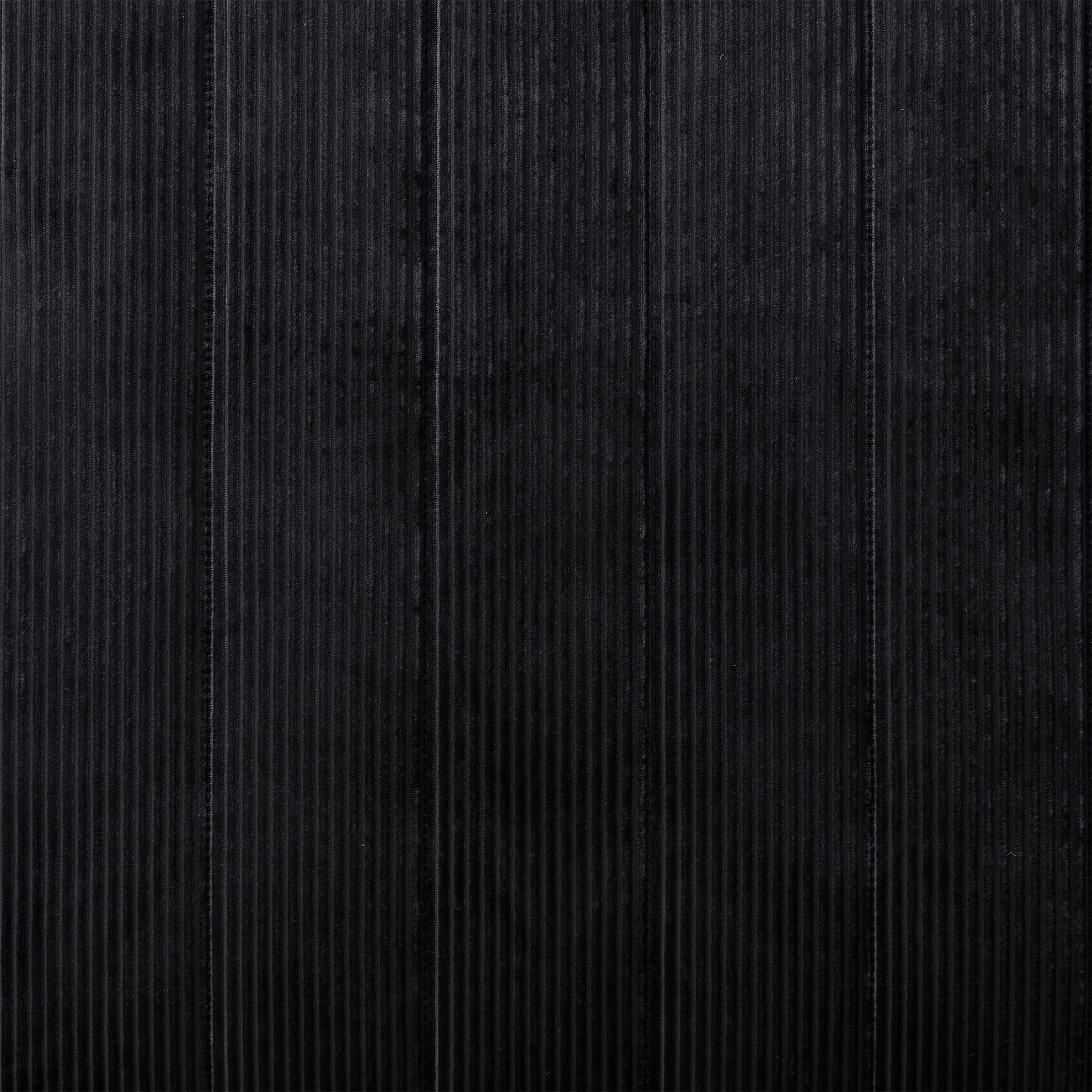 Mainstays Standard Pillow Sham - Black, Corduroy, Reversible Bed Sham, 2 Pack