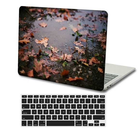 KSK KAISHEK Hard Shell Compatible 2012 2013 2014 2015 Released MacBook Pro 13" with Retina Display No Touch No USB-C + Black Keyboard Cover Model: A1425 or A1502 Plants series 0208