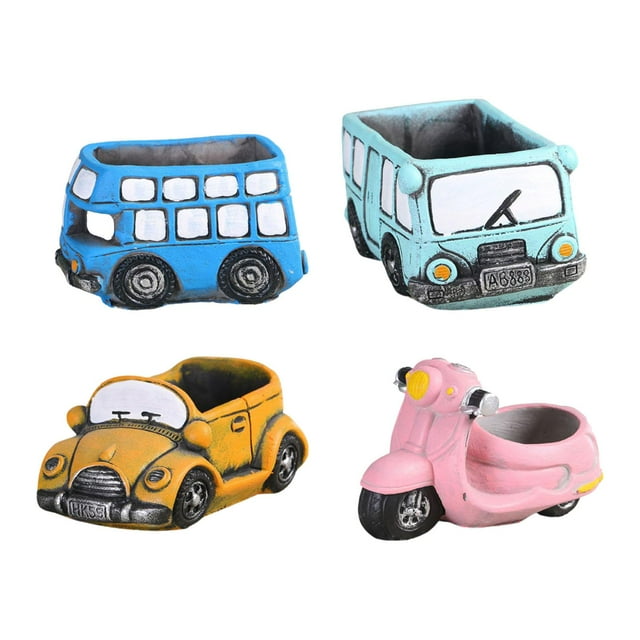 Maceta Retro Coches Maceta Jardín Plantas Suculentas Maceta Decoración Sunnimix Contenedor de jardinera de autobús