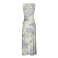 thumbnail image 6 of Summer Dresses for Women 2026 Trendy Sleeveless V Neck Empire Waist Floral Printed Flowy Maxi Dress Boho Beach Dress, 6 of 8