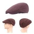 thumbnail image 4 of Newsboy Hats for Men Flat Cap Cotton Adjustable Breathable Irish Cabbie Ivy Driving Gatsby Hunting Hat, 4 of 7