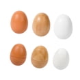 thumbnail image 4 of Huevos de madera para jugar, huevos falsos de madera, juegos de comida para niños, juguetes de cocina con forma de huevo de Pascua, juguetes de cocina, 4 of 9