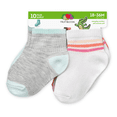 thumbnail image 2 of Fruit of the Loom Toddler Ankle Socks, 10- Pack, Size 6M-5T, 2 of 5